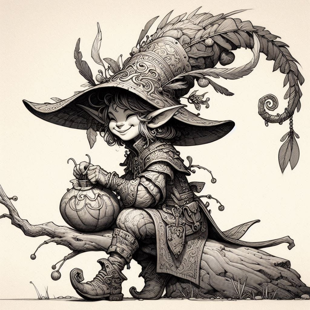 "La pause du Korrigan" #1 – Gravure laser sur toile 250x250